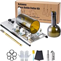 Kalawen Herramienta de Cortador de Botellas de Vidrio Ajustable- Máquina de Corte de Acero Inoxidable para Vino- Cerveza…